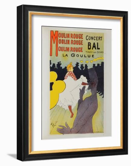 La Goulue au Moulin-Rouge-Henri de Toulouse-Lautrec-Framed Collectable Print