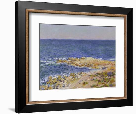 La Grande Bleue a Antibes, 1888-Claude Monet-Framed Giclee Print