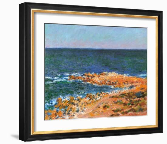 La Grande Bleue a Antibes, c.1888-Claude Monet-Framed Art Print