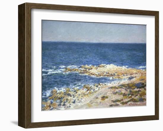 La Grande bleue-Claude Monet-Framed Giclee Print