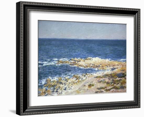 La Grande bleue-Claude Monet-Framed Giclee Print