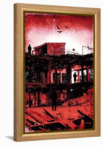 La Grande Finale 1 - Rouge-Pascal Normand-Framed Stretched Canvas