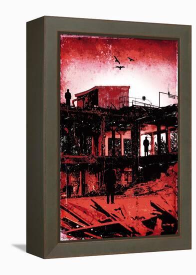 La Grande Finale 1 - Rouge-Pascal Normand-Framed Stretched Canvas