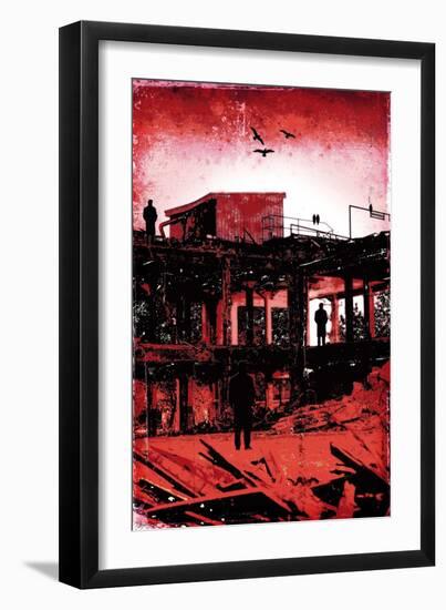 La Grande Finale 1 - Rouge-Pascal Normand-Framed Premium Giclee Print