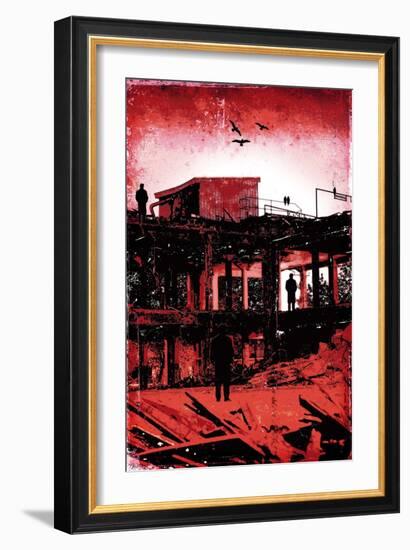 La Grande Finale 1 - Rouge-Pascal Normand-Framed Premium Giclee Print