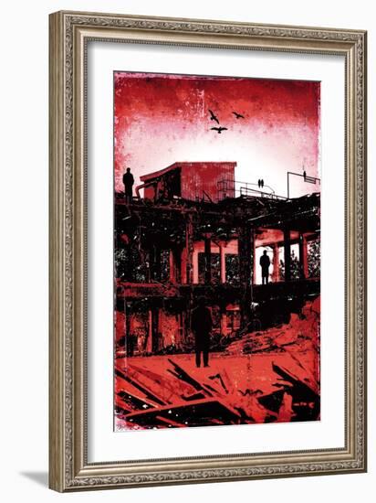 La Grande Finale 1 - Rouge-Pascal Normand-Framed Art Print