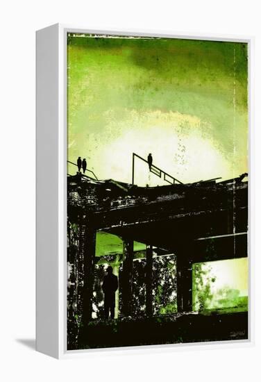 La Grande Finale 5 - Vert-Pascal Normand-Framed Stretched Canvas