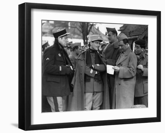 La grande illusion by Jean Renoir with Jean Gab Pierre Fresnay, Marcel Dalio, Julien Carette, 1937 -null-Framed Photo