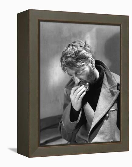 La grande Illusion by JeanRenoir with Jean Gab 1937 (b/w photo)-null-Framed Stretched Canvas