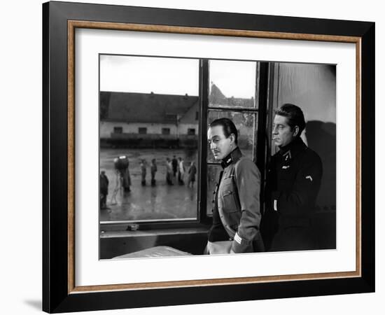 La grande Illusion by JeanRenoir with Pierre Fresnay and Jean Gab 1937 (b/w photo)-null-Framed Photo