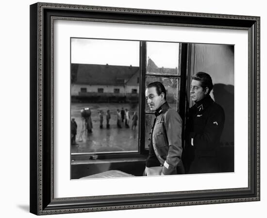 La grande Illusion by JeanRenoir with Pierre Fresnay and Jean Gab 1937 (b/w photo)-null-Framed Photo