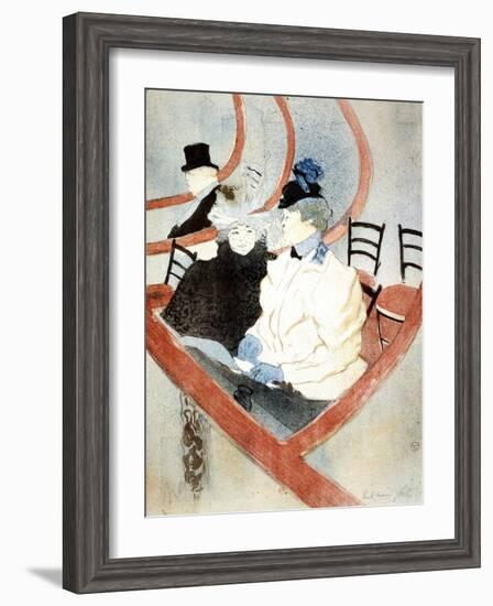 La Grande Loge' ('The Royal Box), 1896-1897-Henri de Toulouse-Lautrec-Framed Giclee Print