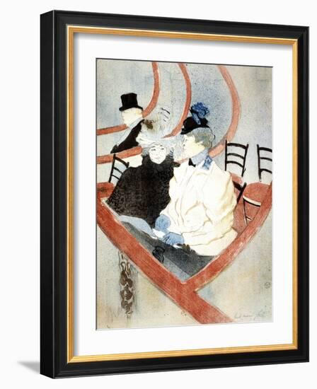 La Grande Loge' ('The Royal Box), 1896-1897-Henri de Toulouse-Lautrec-Framed Giclee Print