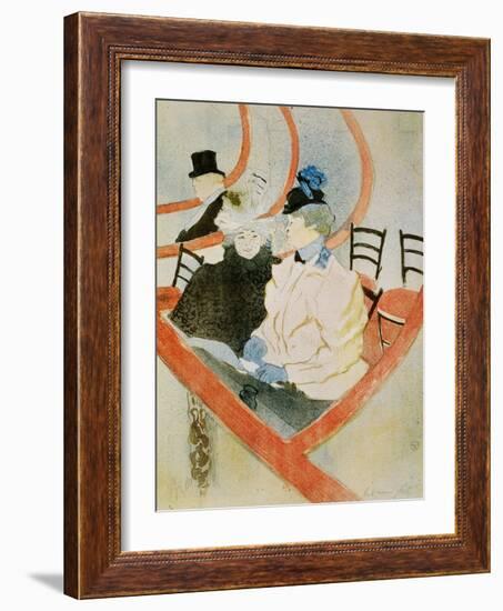 La Grande Loge-Henri de Toulouse-Lautrec-Framed Giclee Print