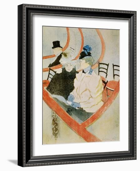 La Grande Loge-Henri de Toulouse-Lautrec-Framed Giclee Print