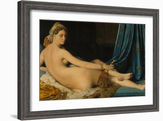 La Grande Odalisque, 1814-Jean-Auguste-Dominique Ingres-Framed Giclee Print