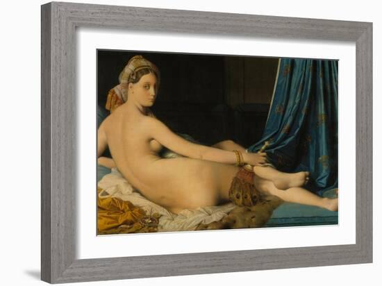 La Grande Odalisque, 1814-Jean-Auguste-Dominique Ingres-Framed Giclee Print