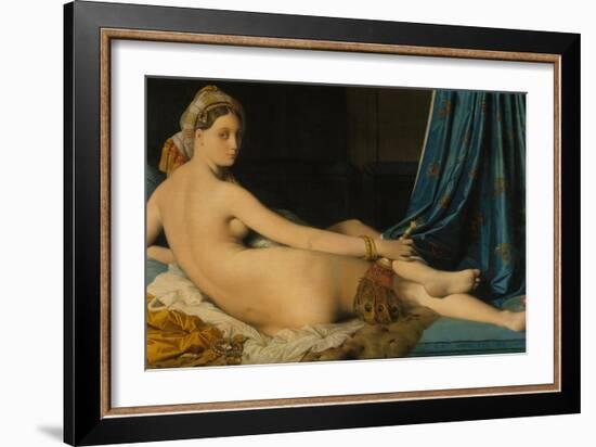 La Grande Odalisque, 1814-Jean-Auguste-Dominique Ingres-Framed Giclee Print