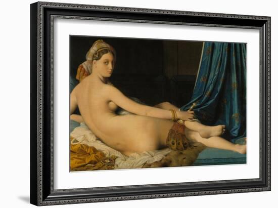 La Grande Odalisque, 1814-Jean-Auguste-Dominique Ingres-Framed Giclee Print