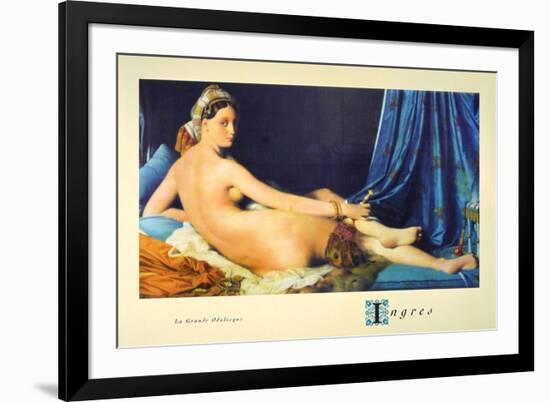 La Grande Odalisque-Jean-Auguste-Dominique Ingres-Framed Art Print