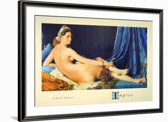 La Grande Odalisque-Jean-Auguste-Dominique Ingres-Framed Art Print