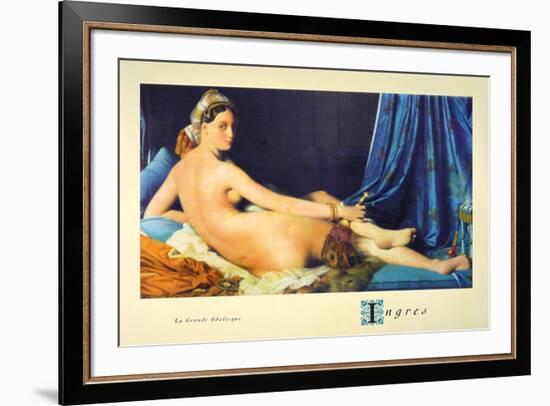 La Grande Odalisque-Jean-Auguste-Dominique Ingres-Framed Art Print