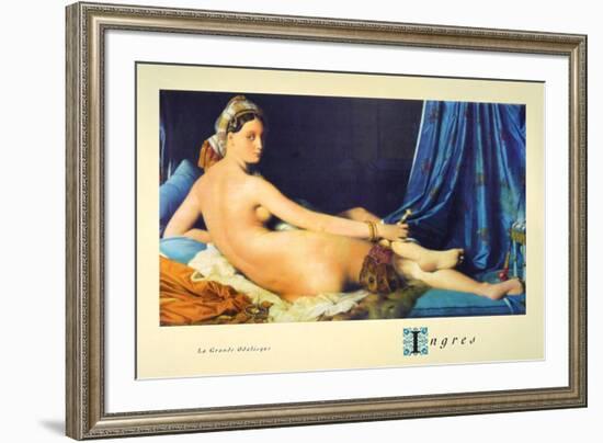 La Grande Odalisque-Jean-Auguste-Dominique Ingres-Framed Art Print