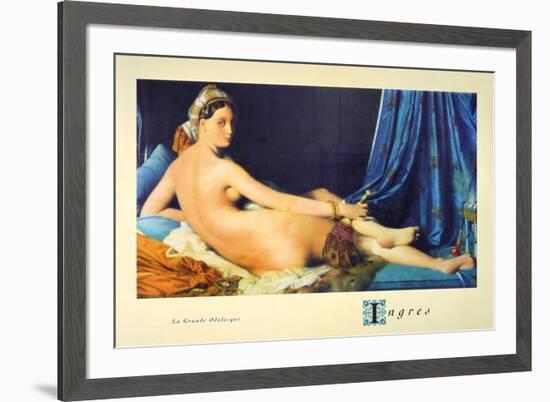 La Grande Odalisque-Jean-Auguste-Dominique Ingres-Framed Art Print