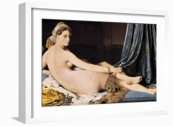 La Grande Odalisque-Jean-Auguste-Dominique Ingres-Framed Art Print