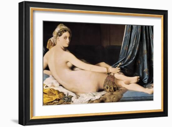 La Grande Odalisque-Jean-Auguste-Dominique Ingres-Framed Art Print