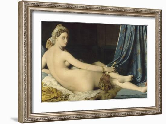 La Grande Odalisque-Jean-Auguste-Dominique Ingres-Framed Giclee Print