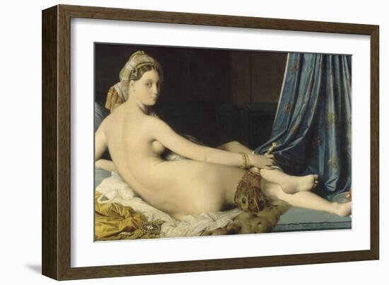 La Grande Odalisque-Jean-Auguste-Dominique Ingres-Framed Giclee Print