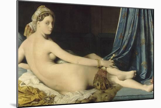 La Grande Odalisque-Jean-Auguste-Dominique Ingres-Mounted Giclee Print