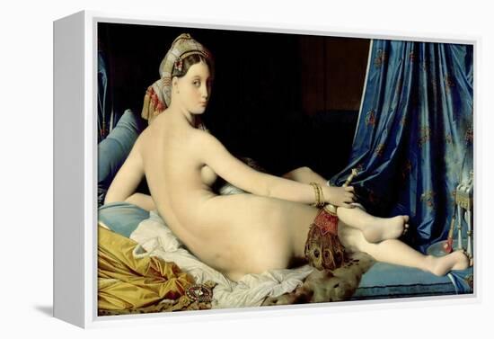 La Grande Odalisque-Jean-Auguste-Dominique Ingres-Framed Premier Image Canvas