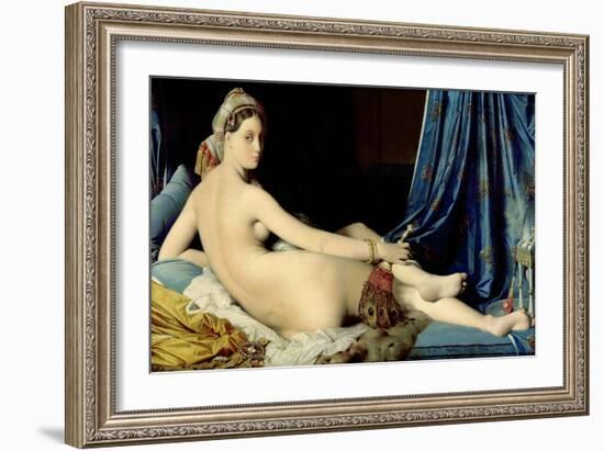 La Grande Odalisque-Jean-Auguste-Dominique Ingres-Framed Giclee Print