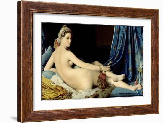 La Grande Odalisque-Jean-Auguste-Dominique Ingres-Framed Giclee Print