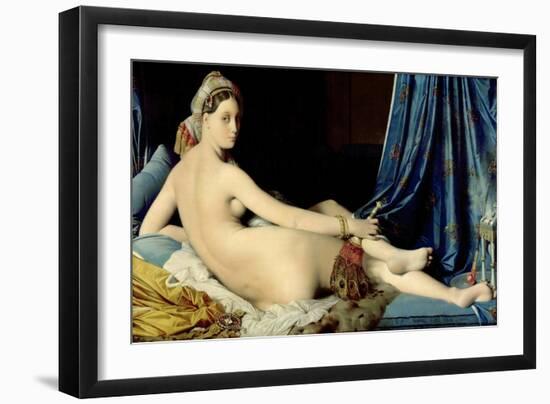 La Grande Odalisque-Jean-Auguste-Dominique Ingres-Framed Giclee Print