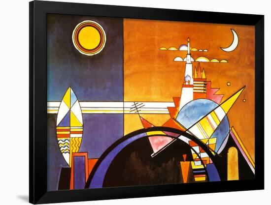 La Grande Piazza a Kiev-Wassily Kandinsky-Framed Art Print