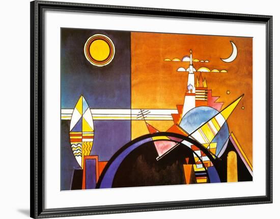 La Grande Piazza a Kiev-Wassily Kandinsky-Framed Art Print