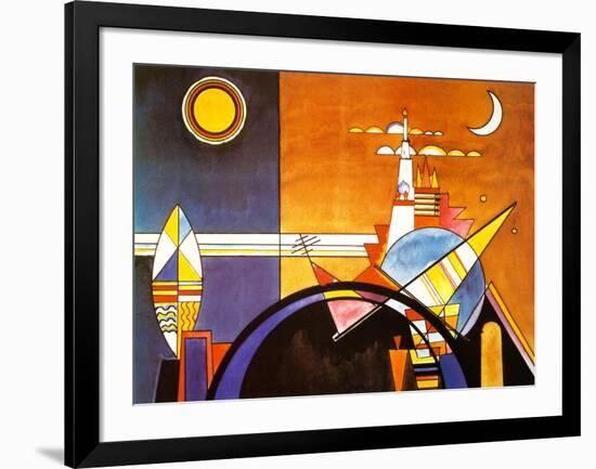 La Grande Piazza a Kiev-Wassily Kandinsky-Framed Art Print