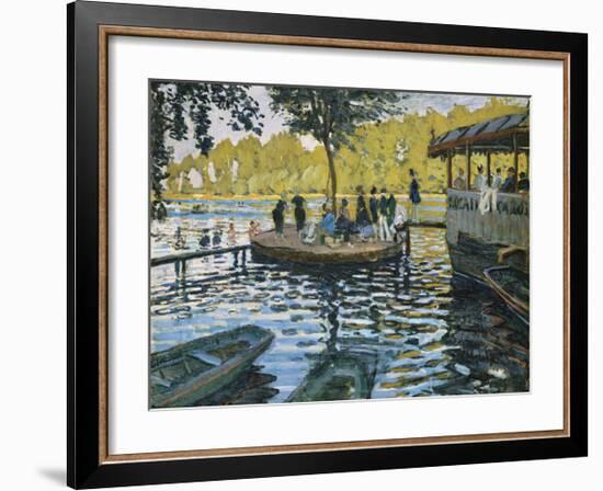 La Grenouillere, 1869-Claude Monet-Framed Giclee Print