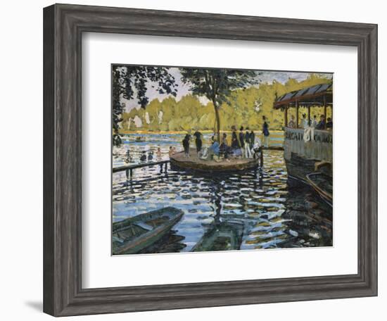 La Grenouillere, 1869-Claude Monet-Framed Art Print