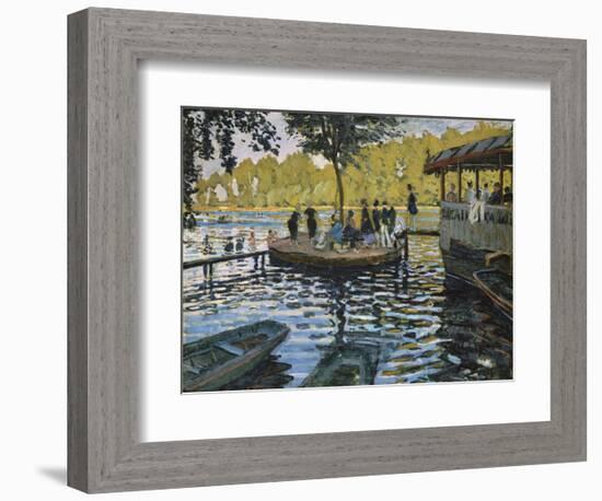 La Grenouillere, 1869-Claude Monet-Framed Art Print