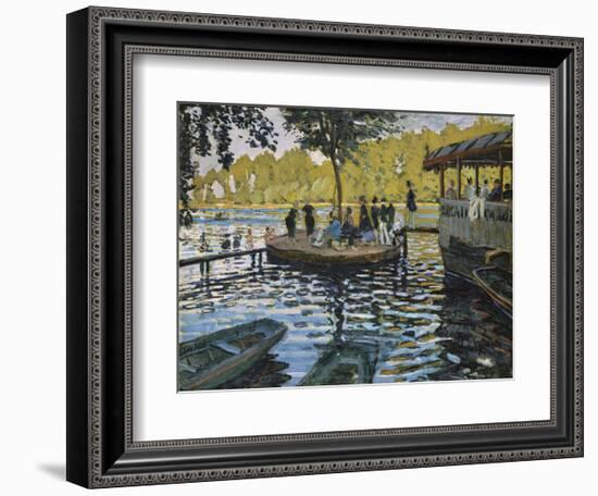 La Grenouillere, 1869-Claude Monet-Framed Art Print