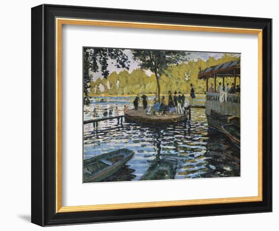 La Grenouillere, 1869-Claude Monet-Framed Art Print