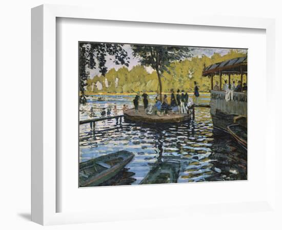 La Grenouillere, 1869-Claude Monet-Framed Art Print