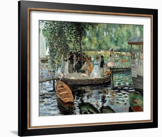 La Grenouillere, 1869-Pierre-Auguste Renoir-Framed Art Print
