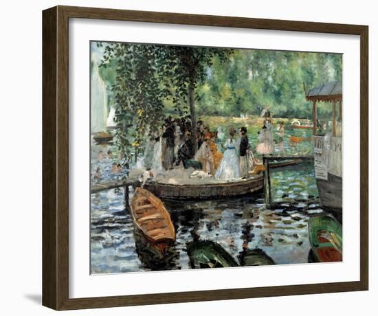 La Grenouillere, 1869-Pierre-Auguste Renoir-Framed Art Print