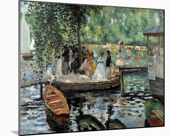 La Grenouillere, 1869-Pierre-Auguste Renoir-Mounted Art Print