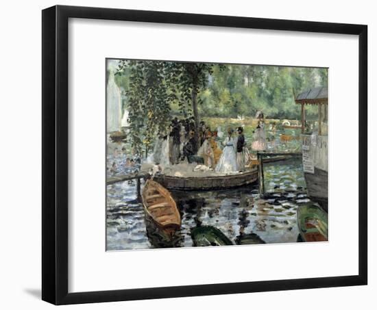 La Grenouillère, 1869-Pierre-Auguste Renoir-Framed Premium Giclee Print